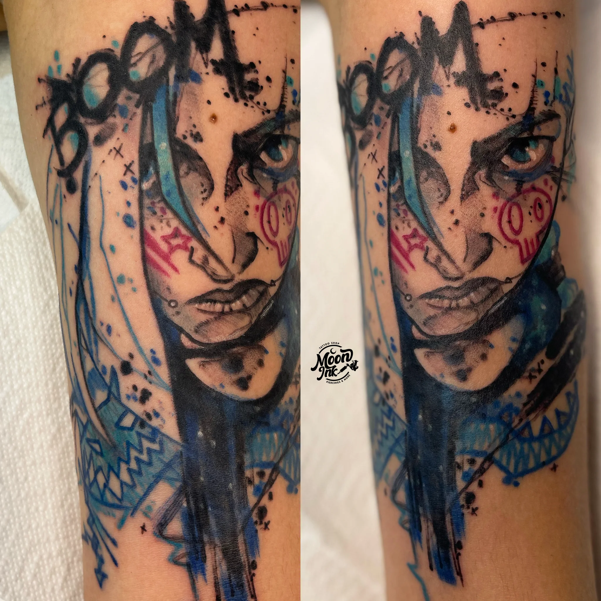 Tatouage Jynx en couleur